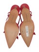 Manolo Blahnik Bow Accents Slingback Pumps