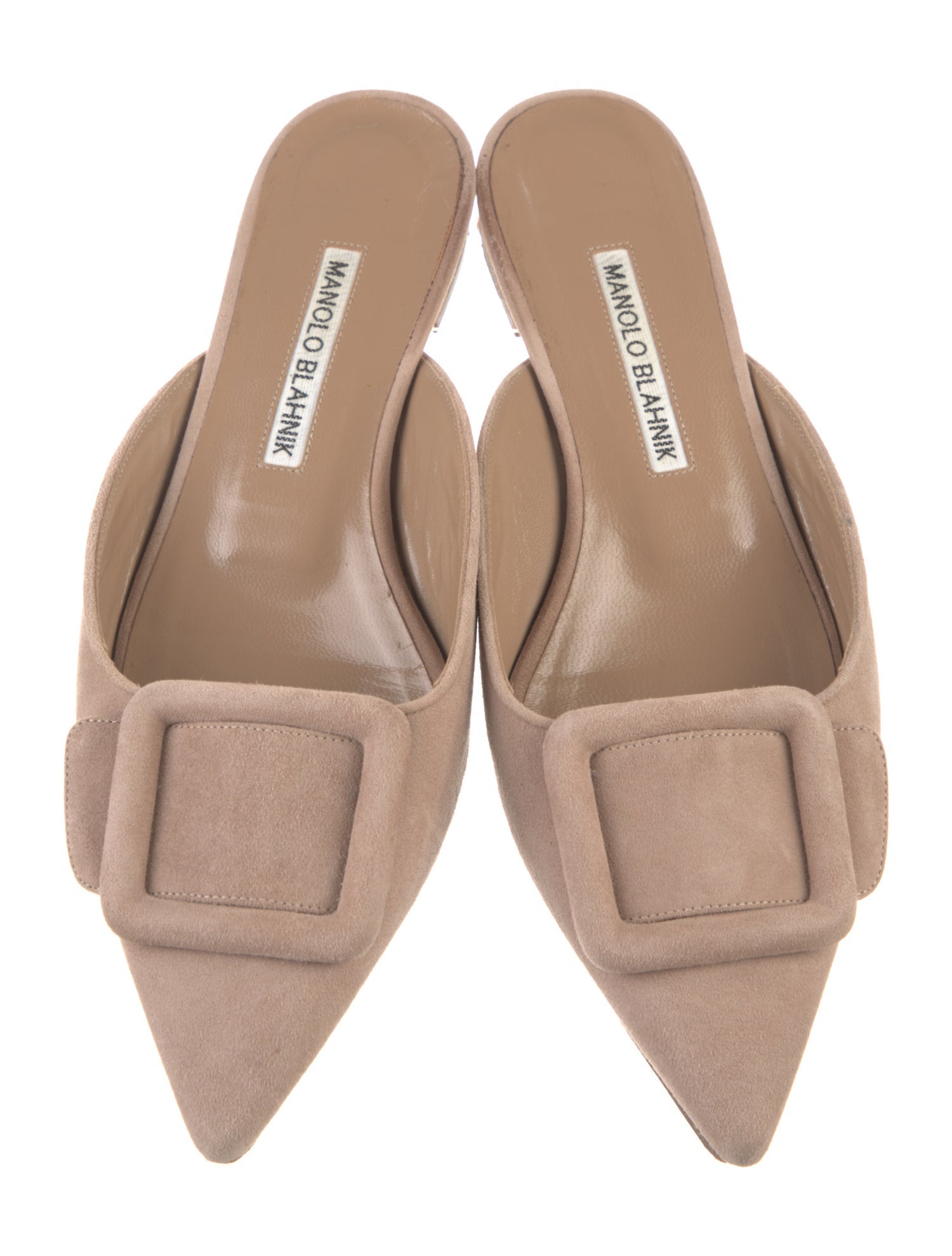Manolo Blahnik Suede Mules