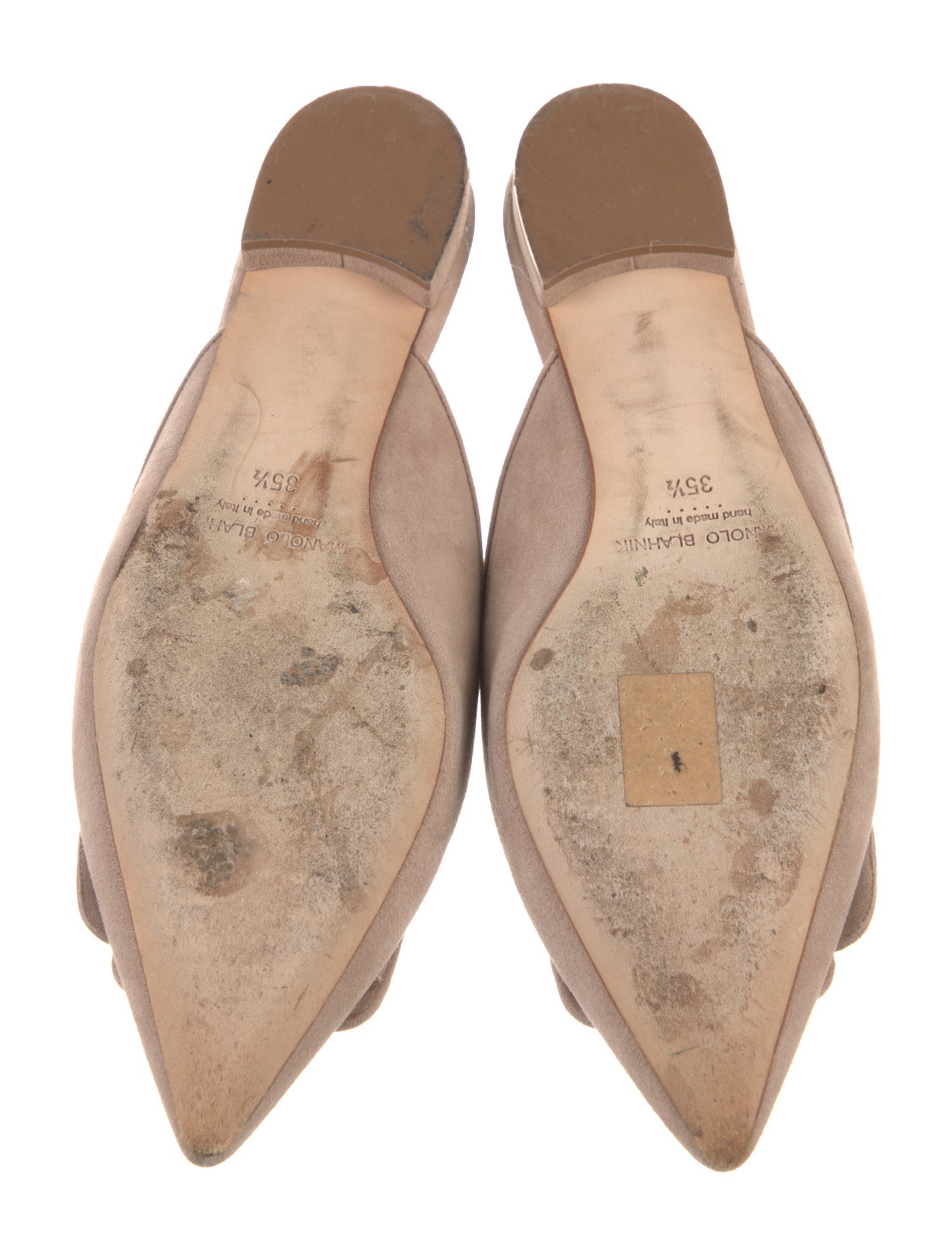 Manolo Blahnik Suede Mules