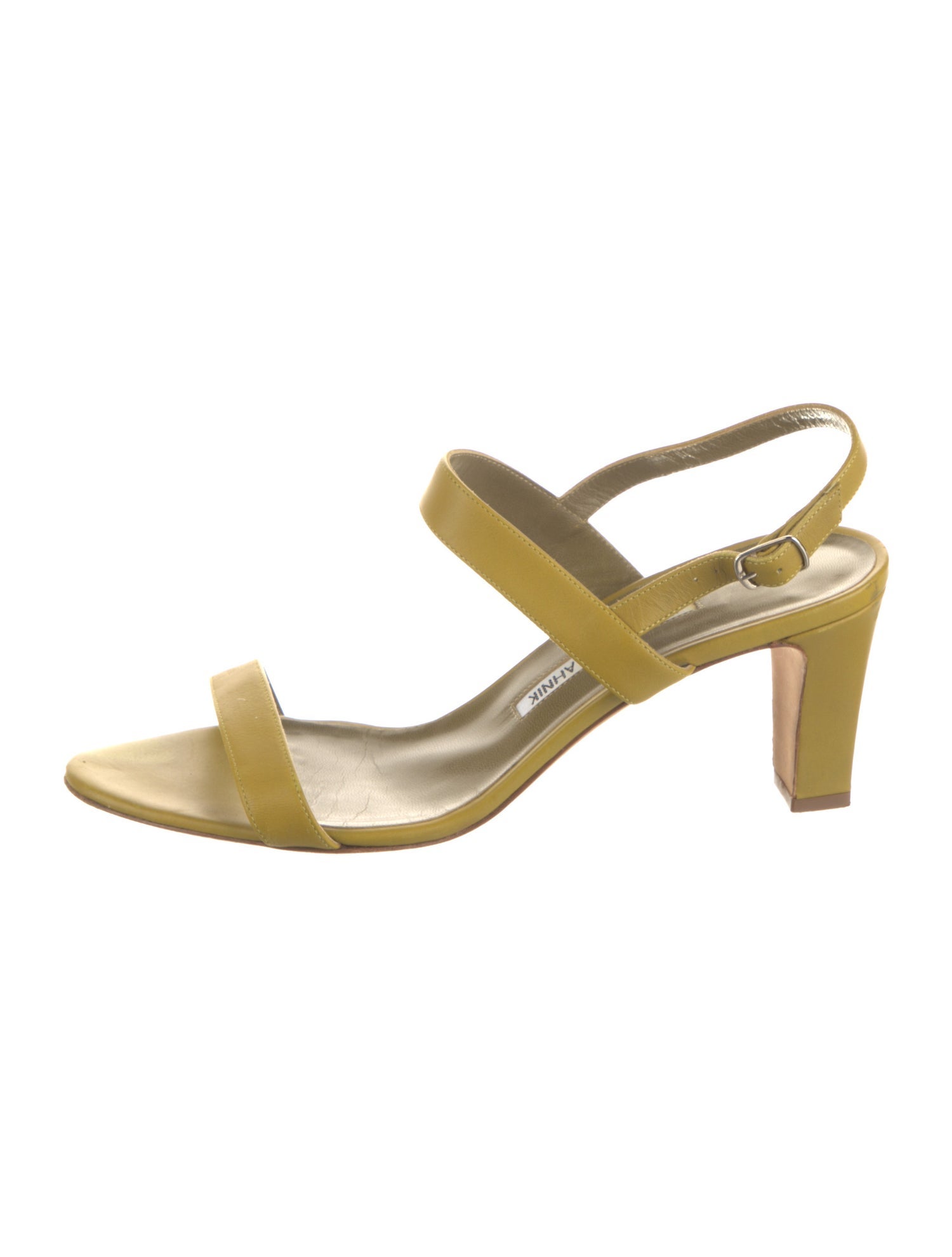 Manolo Blahnik Suede Slingback Sandals