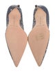 Manolo Blahnik Suede Leather Trim Embellishment Pumps