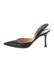 Manolo Blahnik Leather Slingback Pumps