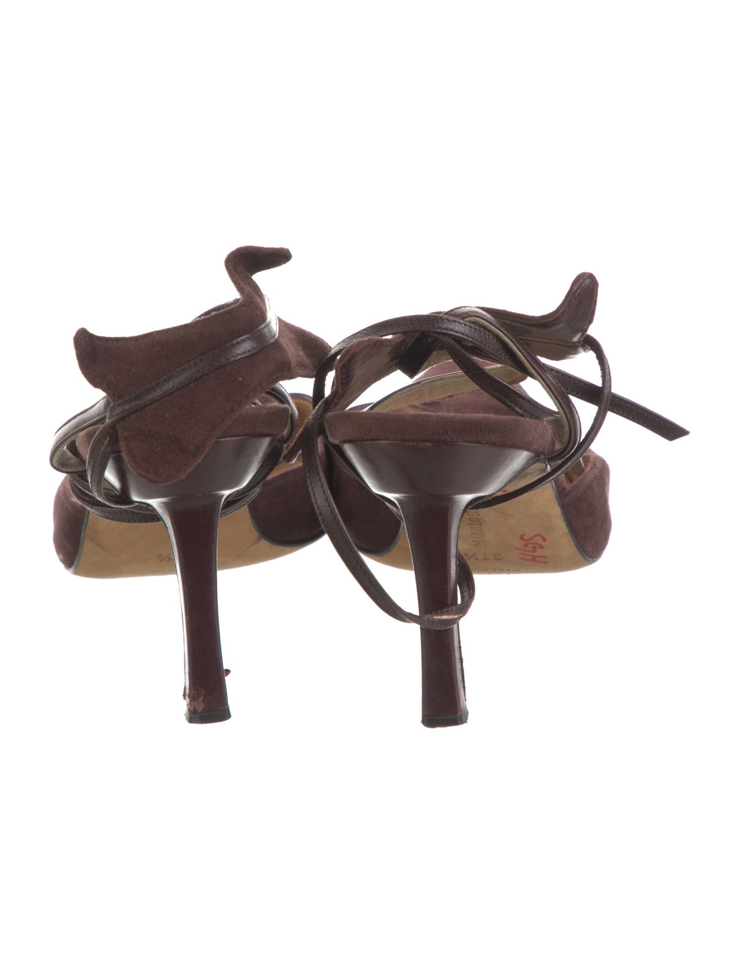 Manolo Blahnik Suede D'Orsay Pumps