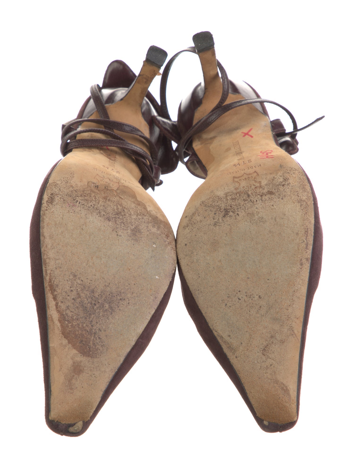 Manolo Blahnik Suede D'Orsay Pumps