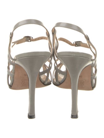 Manolo Blahnik Leather Slingback Sandals