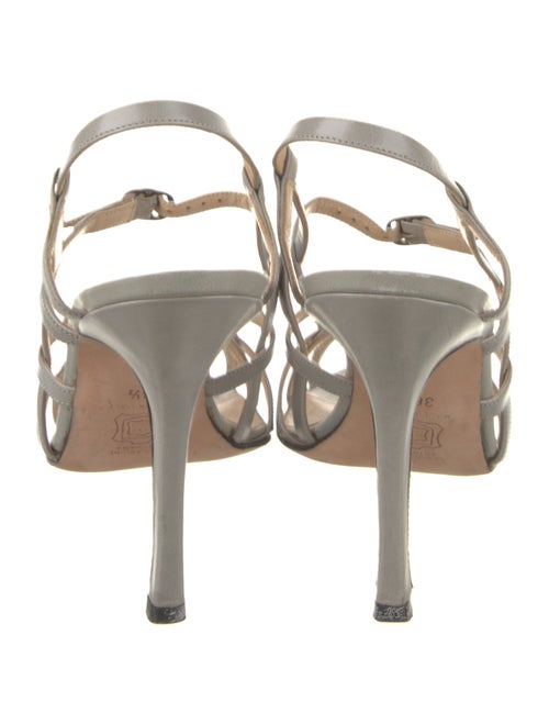Manolo Blahnik Leather Slingback Sandals