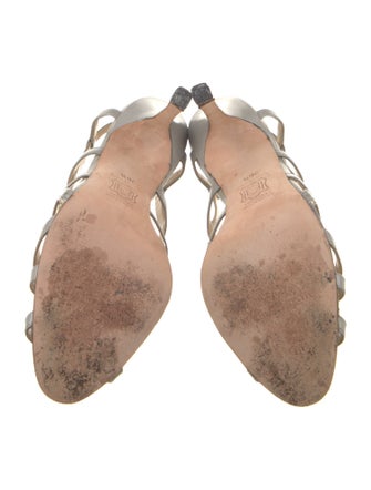 Manolo Blahnik Leather Slingback Sandals