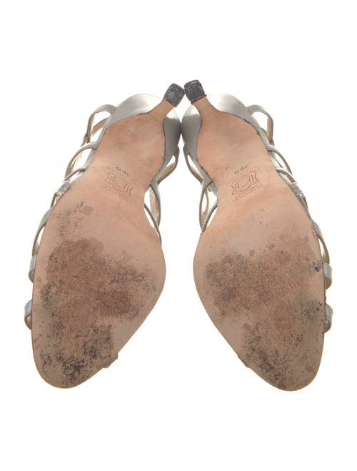 Manolo Blahnik Leather Slingback Sandals
