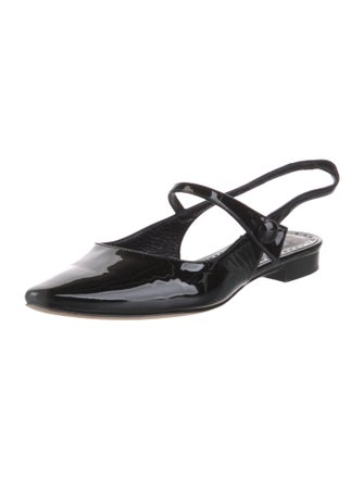 Manolo Blahnik Patent Leather Mary Jane Flats