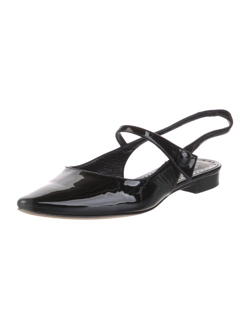 Manolo Blahnik Patent Leather Mary Jane Flats