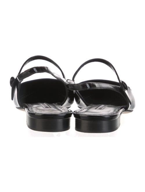 Manolo Blahnik Patent Leather Mary Jane Flats