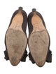Manolo Blahnik Suede Bow Accents Pumps