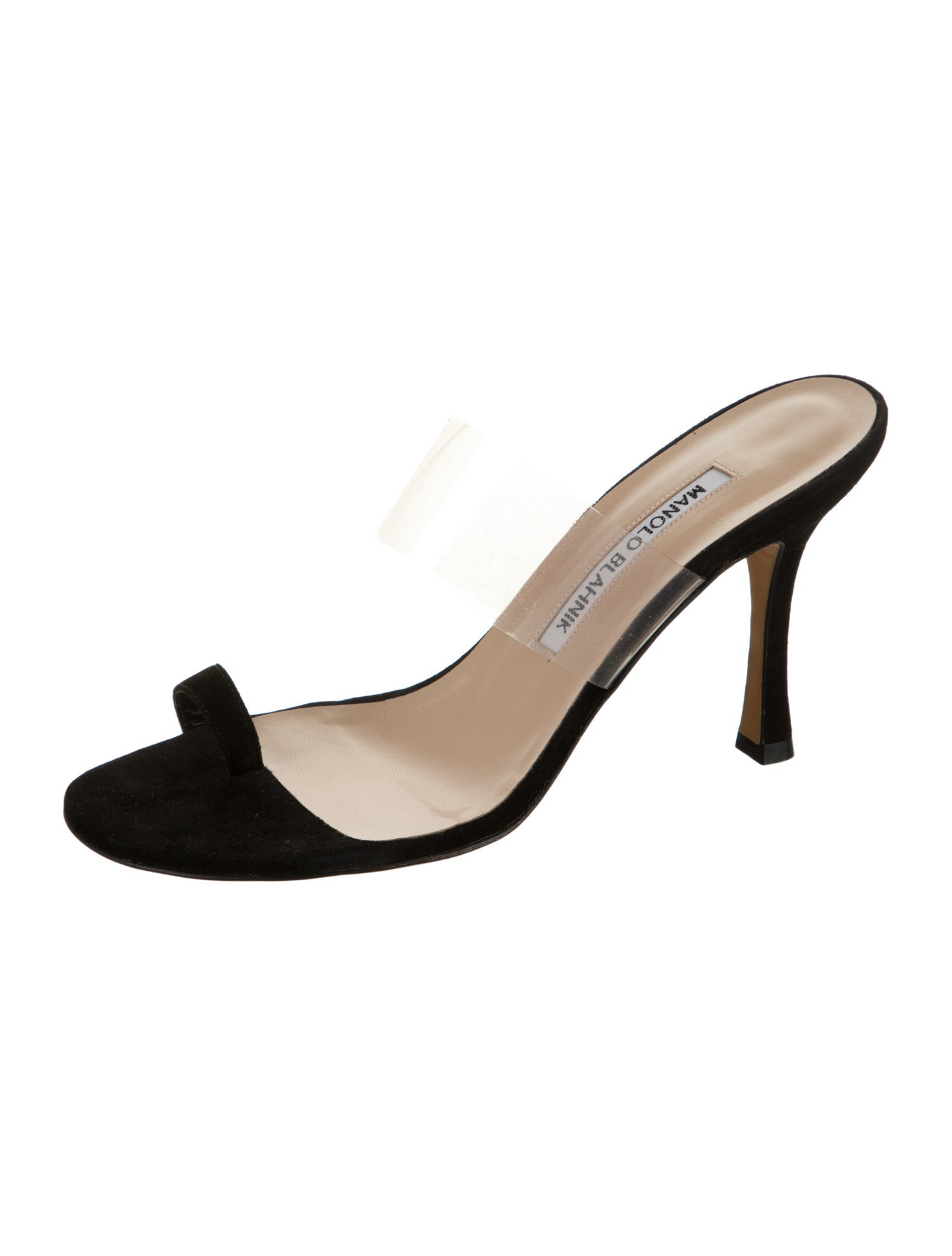 Manolo Blahnik Suede Slides