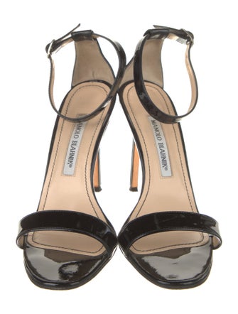 Manolo Blahnik Patent Leather Sandals