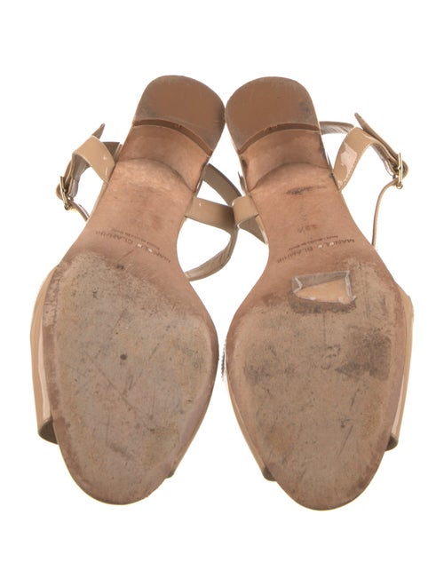 Manolo Blahnik Patent Leather Sandals