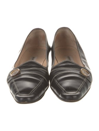 Manolo Blahnik Leather Loafers