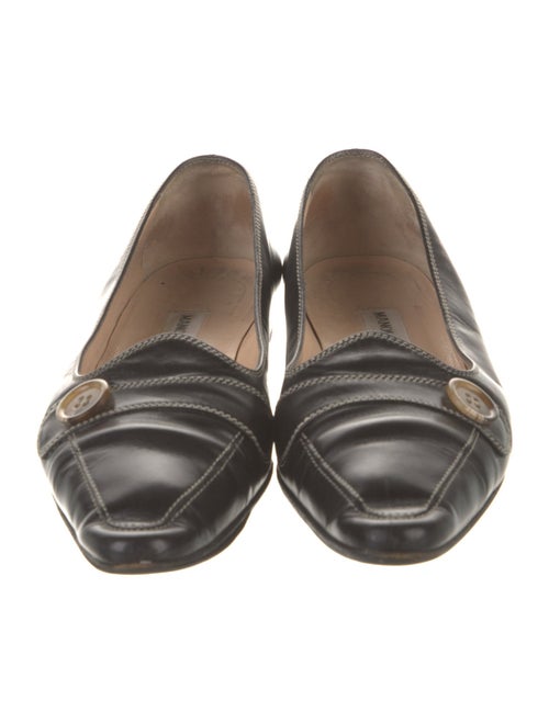 Manolo Blahnik Leather Loafers
