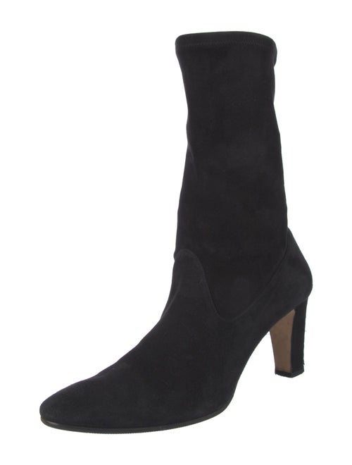 Manolo Blahnik Suede Sock Boots
