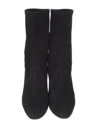 Manolo Blahnik Suede Sock Boots
