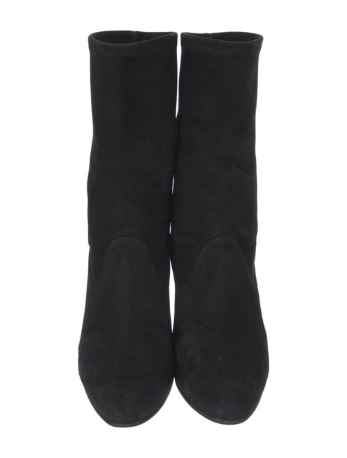 Manolo Blahnik Suede Sock Boots
