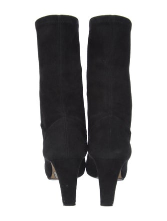 Manolo Blahnik Suede Sock Boots