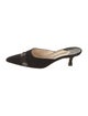 Manolo Blahnik Velvet Beaded Accents Mules