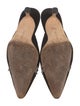Manolo Blahnik Velvet Beaded Accents Mules