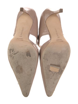 Manolo Blahnik Patent Leather D'Orsay Pumps