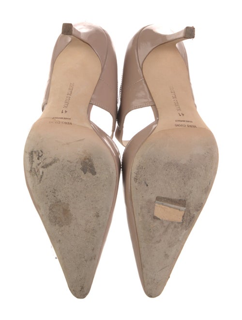 Manolo Blahnik Patent Leather D'Orsay Pumps