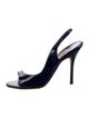 Manolo Blahnik Patent Leather Slingback Sandals