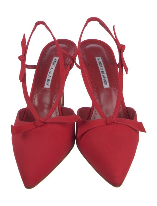 Manolo Blahnik Suede Slingback Pumps