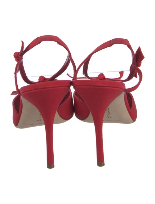 Manolo Blahnik Suede Slingback Pumps