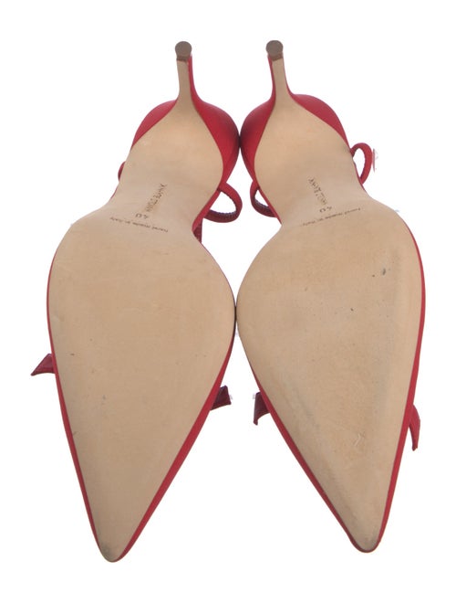 Manolo Blahnik Suede Slingback Pumps