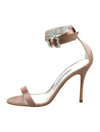 Manolo Blahnik Satin Sandals