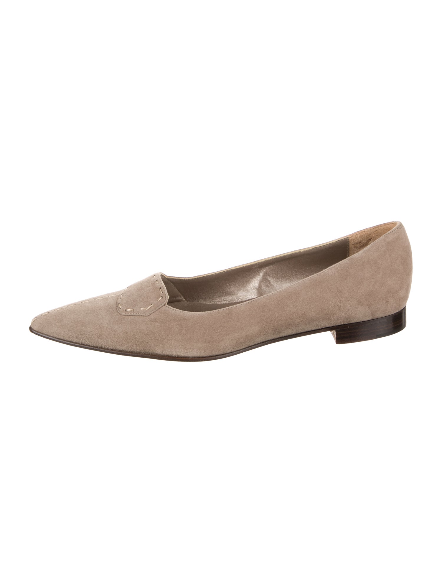 Manolo Blahnik Suede Flats