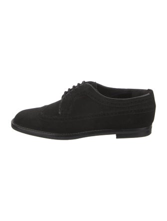Manolo Blahnik Suede Oxfords