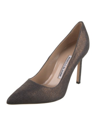 Manolo Blahnik Canvas Pumps