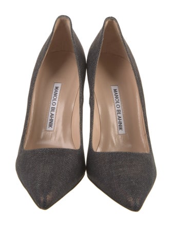Manolo Blahnik Canvas Pumps