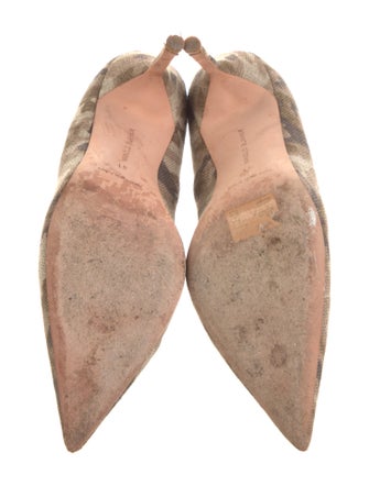 Manolo Blahnik Canvas Printed Pumps