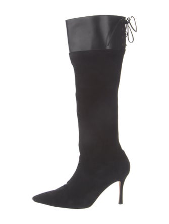 Manolo Blahnik Suede Boots