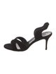 Manolo Blahnik Suede Slingback Sandals