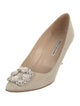 Manolo Blahnik Hangisi Satin Pumps