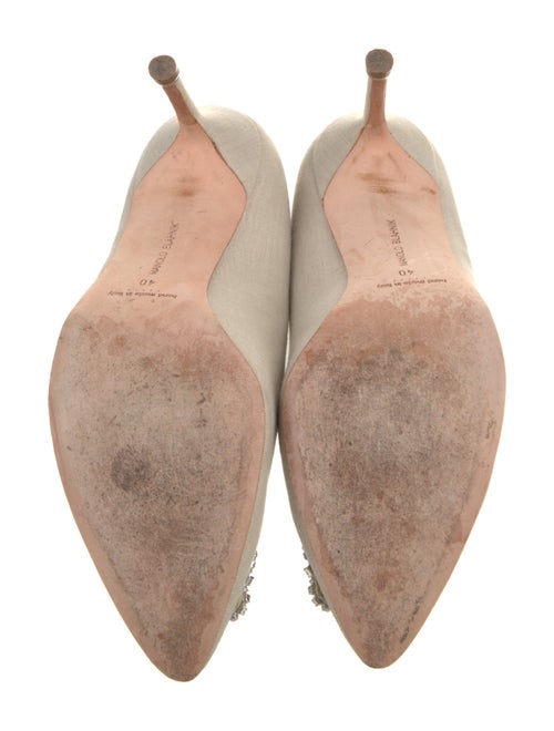 Manolo Blahnik Hangisi Satin Pumps