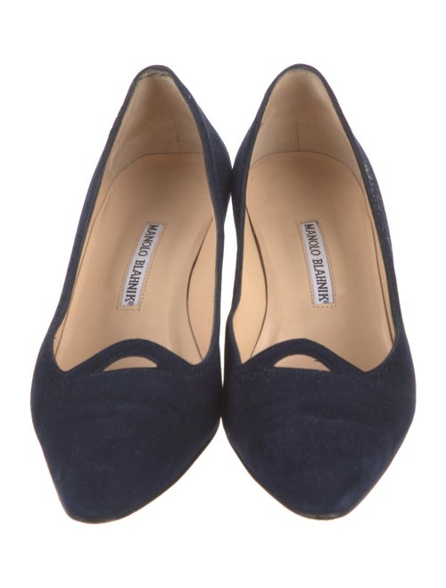 Manolo Blahnik Suede Pumps