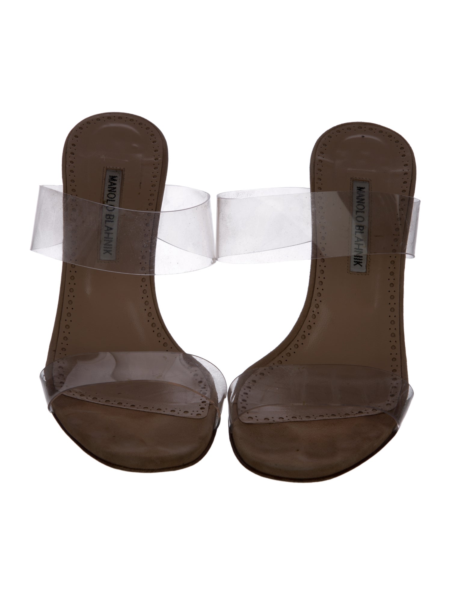 Manolo Blahnik Scolto PVC Slides