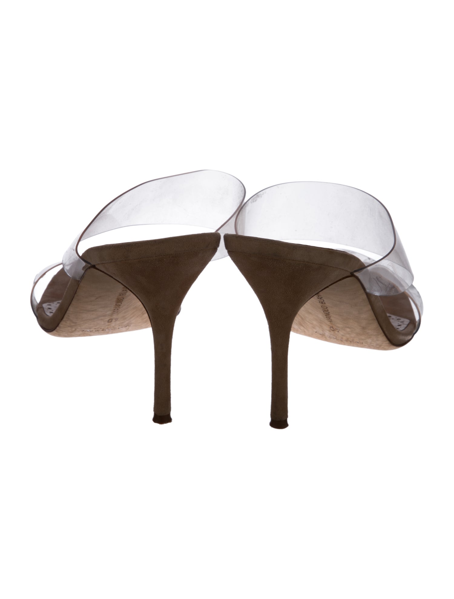 Manolo Blahnik Scolto PVC Slides