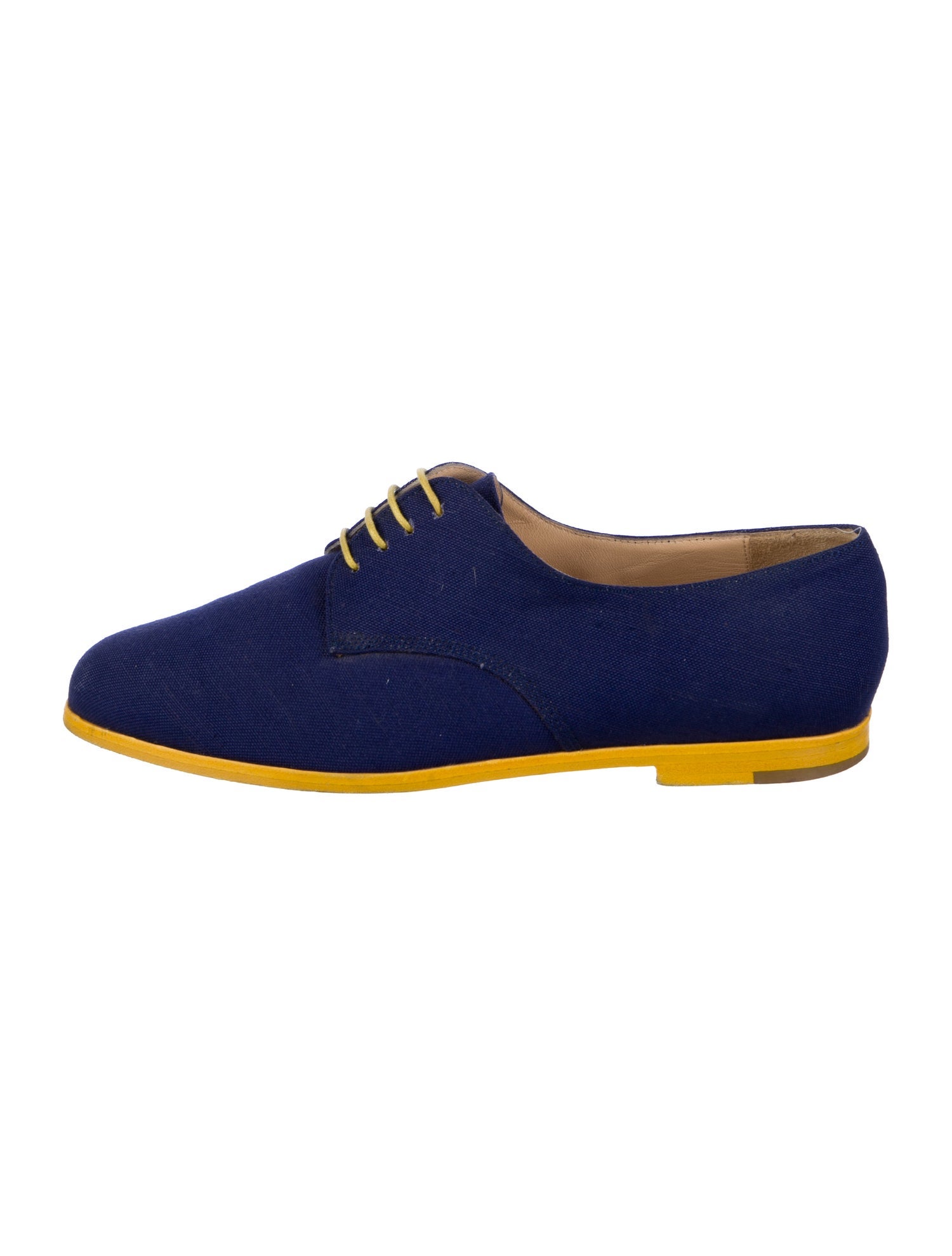 Manolo Blahnik Canvas Oxfords