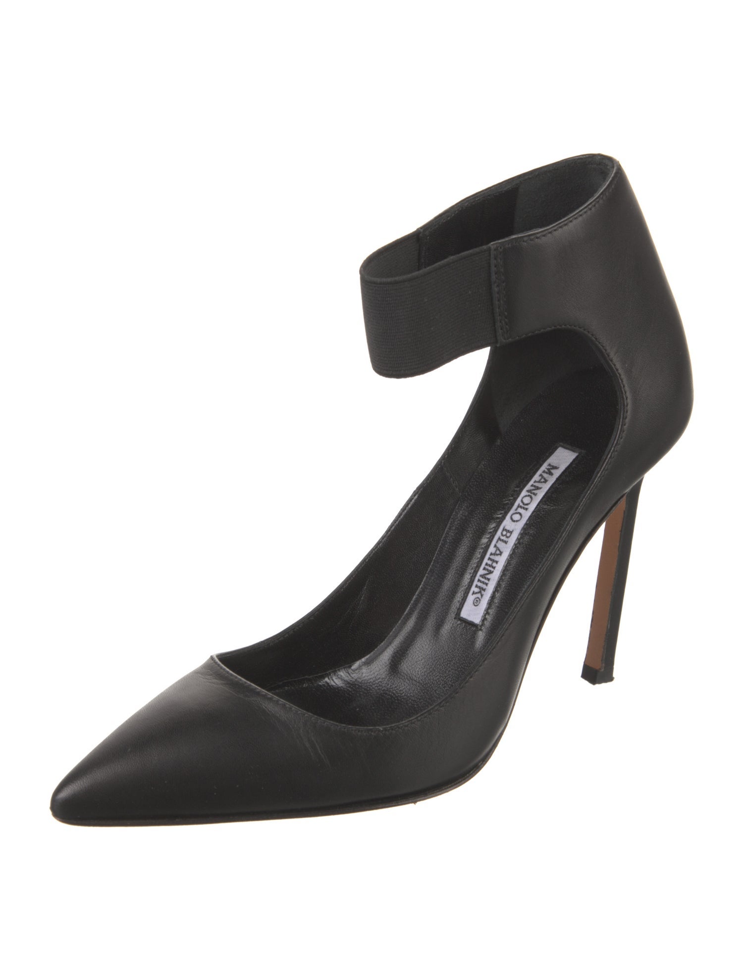 Manolo Blahnik Leather D'Orsay Pumps