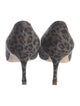 Manolo Blahnik Suede Animal Print Pumps