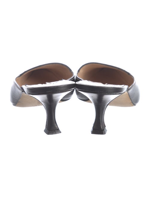 Manolo Blahnik Leather Mules